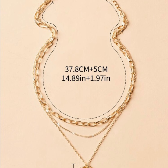 14k Gold filled “Anya” circle necklace . - Picture 3 of 3